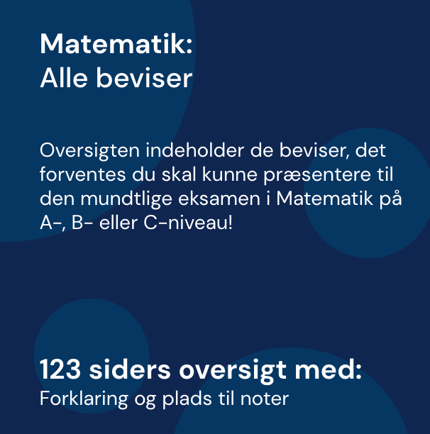 Alle beviser - Oversigt | Matematik