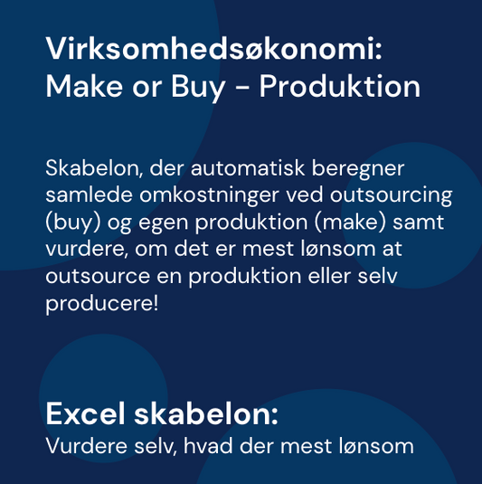 Make or Buy: Produktion - Skabelon | Virksomhedsøkonomi