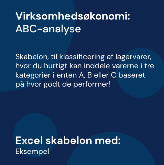 ABC-analyse - Skabelon | Virksomhedsøkonomi