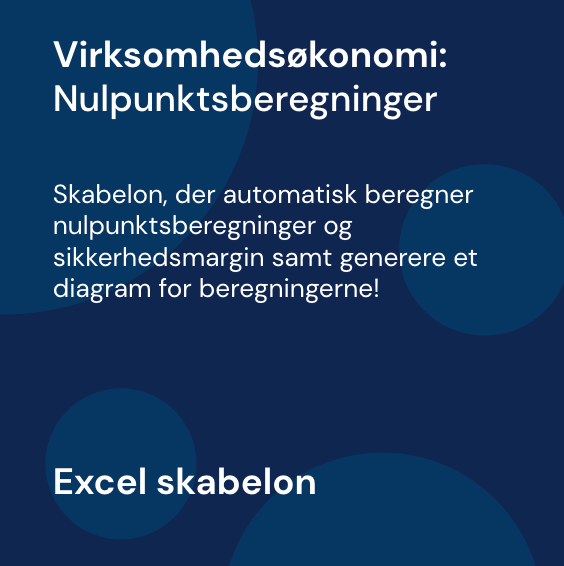 Nulpunktsberegninger - Skabelon | Virksomhedsøkonomi