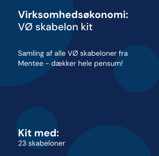 VØ skabelon kit | Virksomhedsøkonomi